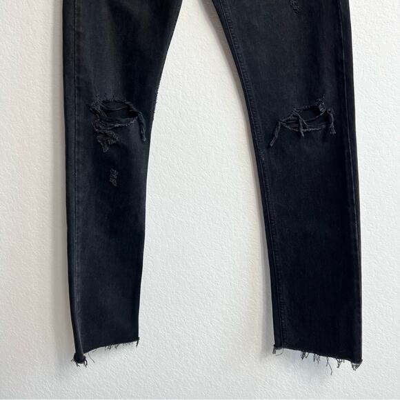 AGOLDE CHERIE HIGH RISE STRAIGHT DISTORTION BLACK JEANS SIZE 24 BRAND NEW - Picture 5 of 5